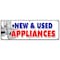Signmission NEW & USED APPLIANCES BANNER SIGN refrigerator washer dryer delivery B-72 New & Used Appliances - alternate 1